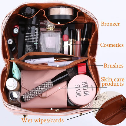 Belle Vault® Travel Makeup Bag