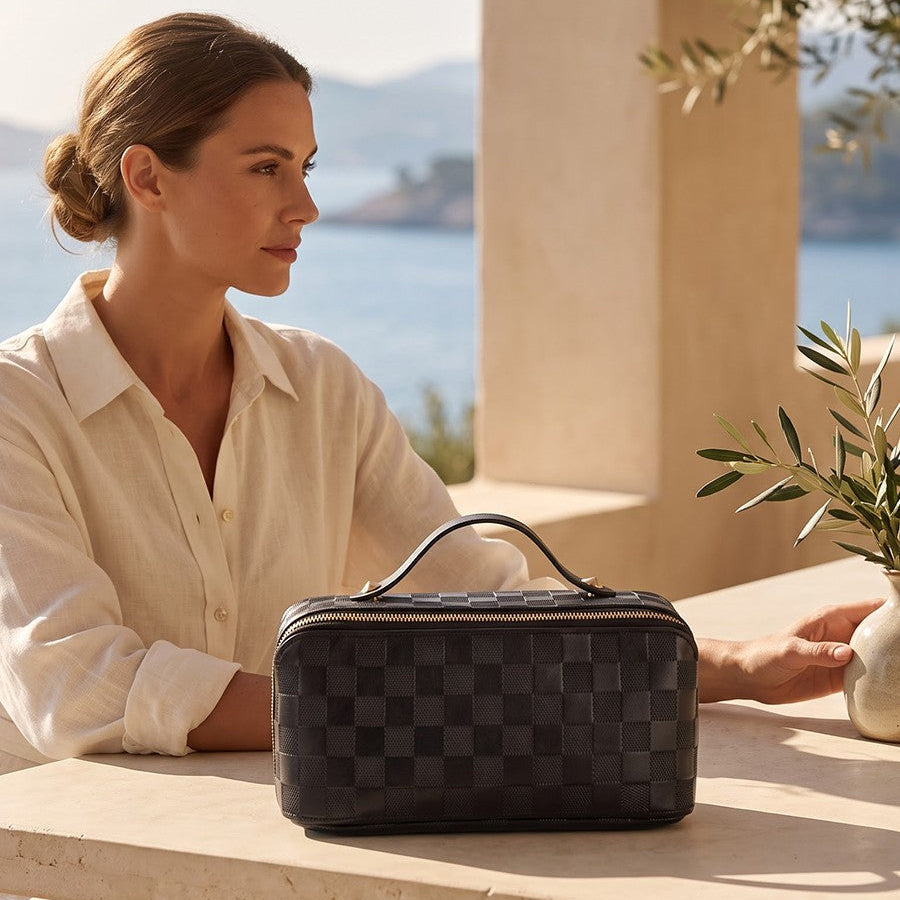 Belle Vault Lay-Flat Travel Makeup Bag